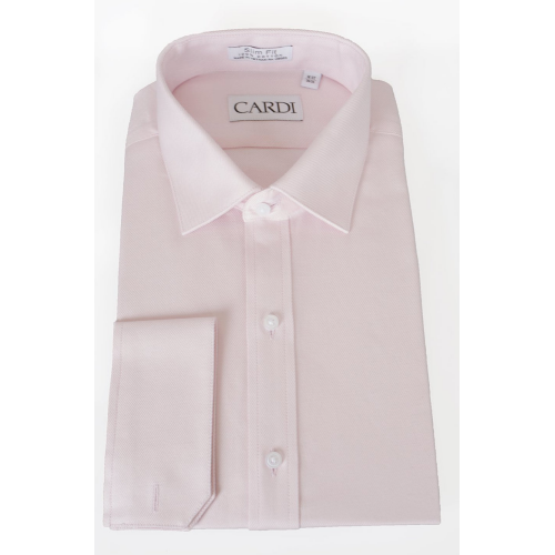 Jamison Pink Twill Spread Collar Dress Shirt Traditional Fit